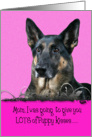Mother’s Day Licker License - featuring a German Shepherd Dog card