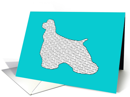 All Occasion - I Love Cocker Spaniels card (797259)