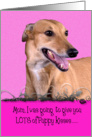 Mother’s Day Licker License - featuring a Greyhound card