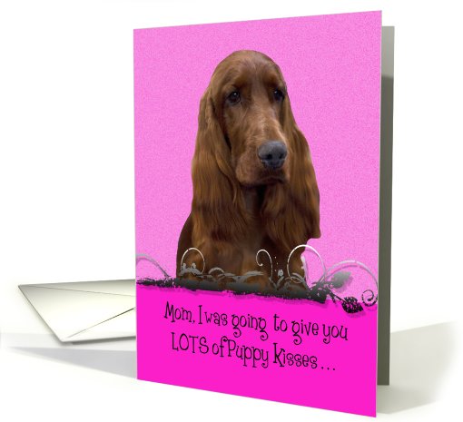 Mother's Day Licker License - featuring an Irish Setter card (802654)