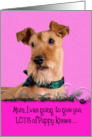 Mother’s Day Licker License - featuring an Irish Terrier card
