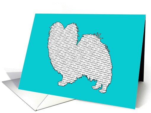 All Occasion - I Love Papillons card (803363)