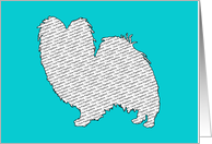 All Occasion - I Love Papillons card
