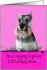 Mother’s Day Licker License - featuring a Miniature Schnauzer card