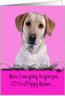 Mother’s Day Licker License - featuring a yellow Labrador Retriever card
