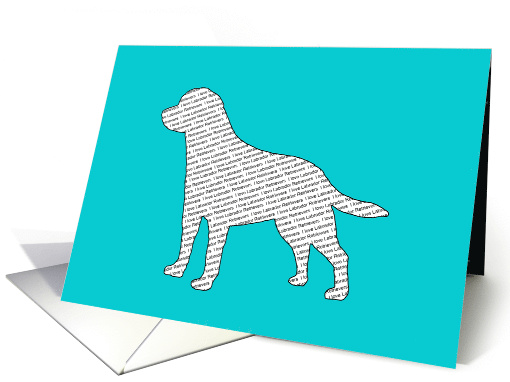 All Occasion - I Love Labrador Retrievers card (809978)