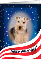 July 4th - featuring a Lakeland Terrier card