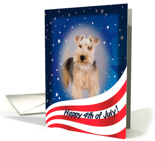 July 4th - featuring a Lakeland Terrier card (813380)