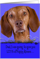 Father’s Day Licker License - featuring a Vizsla card