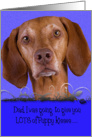 Father’s Day Licker License - featuring a Vizsla card