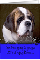 Father’s Day Licker License - featuring a St. Bernard card