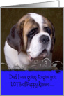 Father’s Day Licker License - featuring a St. Bernard card