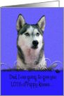 Father’s Day Licker License - featuring a Siberian Husky card