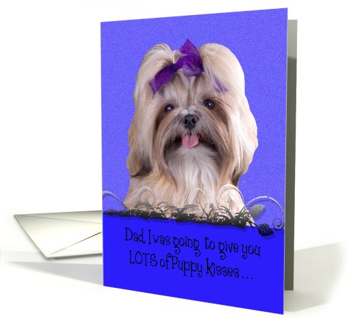 Father's Day Licker License - featuring a Shih Tzu card (818846)