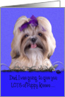 Father’s Day Licker License - featuring a Shih Tzu card