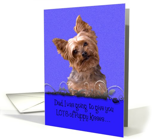 Father's Day Licker License - featuring a Yorkshire Terrier card
