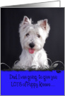 Father’s Day Licker License - featuring a West Highland White Terrier card