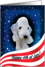 July 4th Card - featuring a Bedlington Terrier card
