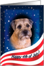 July 4th Card - featuring a Border Terrier card