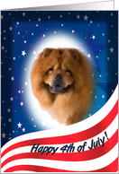 July 4th Card - featuring a Chow Chow card