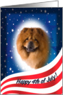 July 4th Card - featuring a Chow Chow card