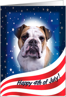 July 4th Card - featuring a Bulldog card