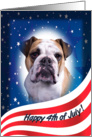 July 4th Card - featuring a Bulldog card