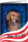 July 4th Card - featuring a Golden Retriever card