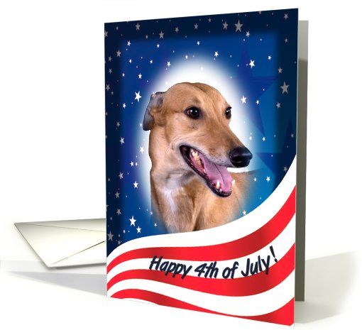July 4th Card - featuring a Greyhound card (823386)