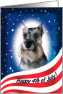 July 4th Card - featuring a Miniature Schnauzer card