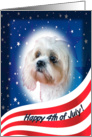 July 4th Card - featuring a Lhasa Apso card