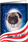 July 4th Card - featuring a Pug card