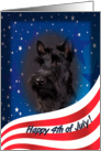 July 4th Card - featuring a Scottish Terrier puppy card