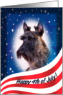 July 4th Card - featuring a brindle Scottish Terrier card