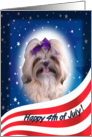 July 4th Card - featuring a Shih Tzu card