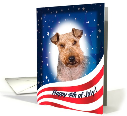 July 4th Card - featuring a Welsh Terrier card (824121)