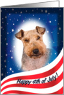 July 4th Card - featuring a Welsh Terrier card