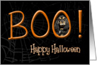 Boo! Happy Halloween - featuring a tri Cocker Spaniel card