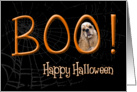 Boo! Happy Halloween - featuring a buff Cocker Spaniel card