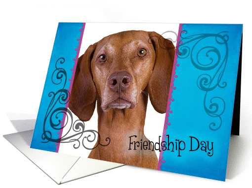 Friendship Day card featuring a Vizsla card (834136)
