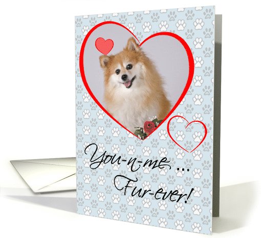 Fur-Ever Custom Photo Valentine card (895593)