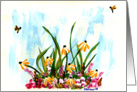 Spring Colors Yellow Daisies card