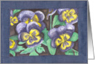 Pansies Quilt 1 Card