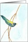 Song Bird Watercolor Art card