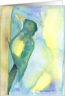 Bird Art, Woodpecker Watercolor Painting, Common Bird Fine Art card