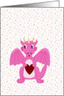 Valentine’s Day Baby Dragon card