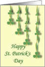 St Patricks Day Green Ribbons card