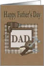 Happy Fathers Day carpenter theme card