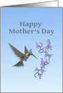 Happy Mother’s Day Ruby Throated Hummingbird card