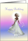 Ballerina Happy Birthday card